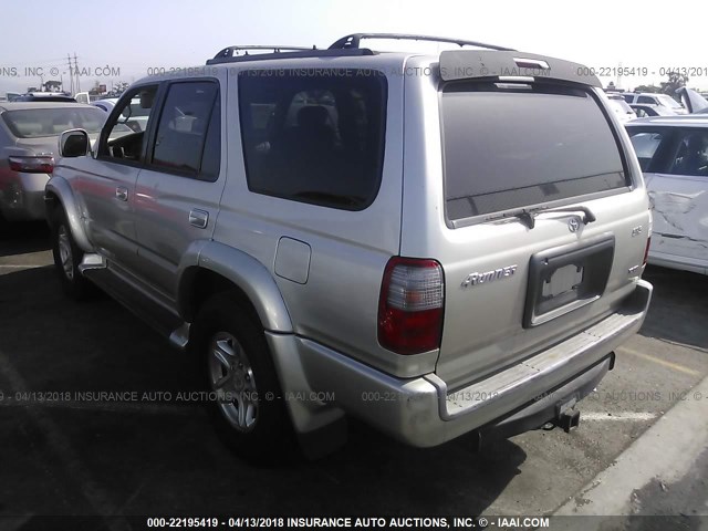 JT3GN86R4Y0177199 - 2000 TOYOTA 4RUNNER SR5 SILVER photo 3