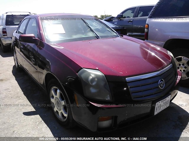 1G6DM57N030151979 - 2003 CADILLAC CTS BURGUNDY photo 1