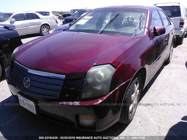 1G6DM57N030151979 - 2003 CADILLAC CTS BURGUNDY photo 2