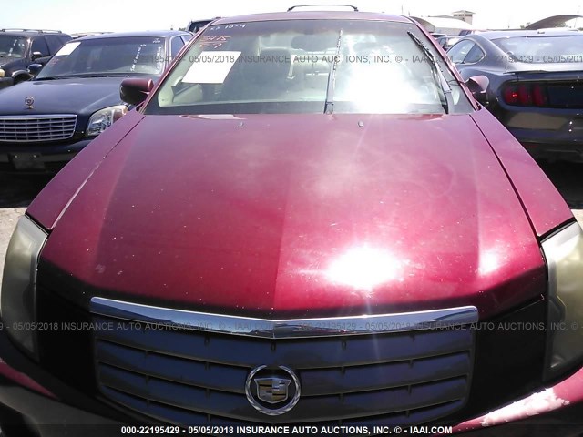 1G6DM57N030151979 - 2003 CADILLAC CTS BURGUNDY photo 6