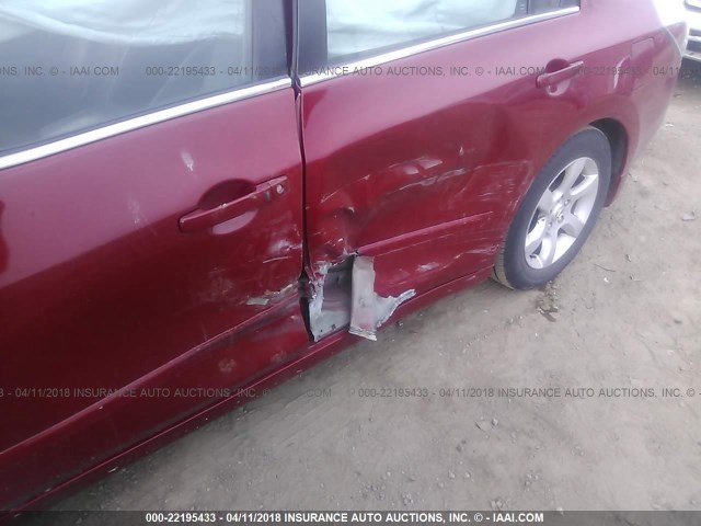 1N4CL21E29C138828 - 2009 NISSAN ALTIMA HYBRID RED photo 6