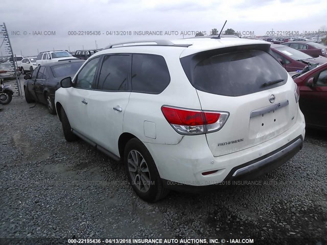 5N1AR2MN8GC611636 - 2016 NISSAN PATHFINDER S/SV/SL/PLATINUM WHITE photo 3