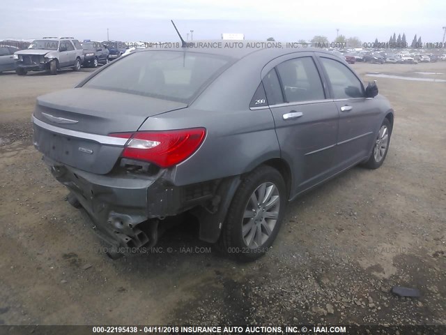 1C3CCBBG3CN321861 - 2012 CHRYSLER 200 TOURING SILVER photo 4