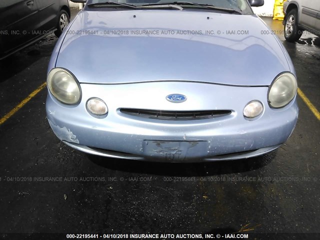 1FALP51U1VA188073 - 1997 FORD TAURUS G BLUE photo 6