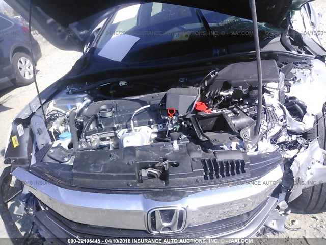 1HGCR2F59HA070332 - 2017 HONDA ACCORD SPORT ნაცრისფერი ფოტო 10