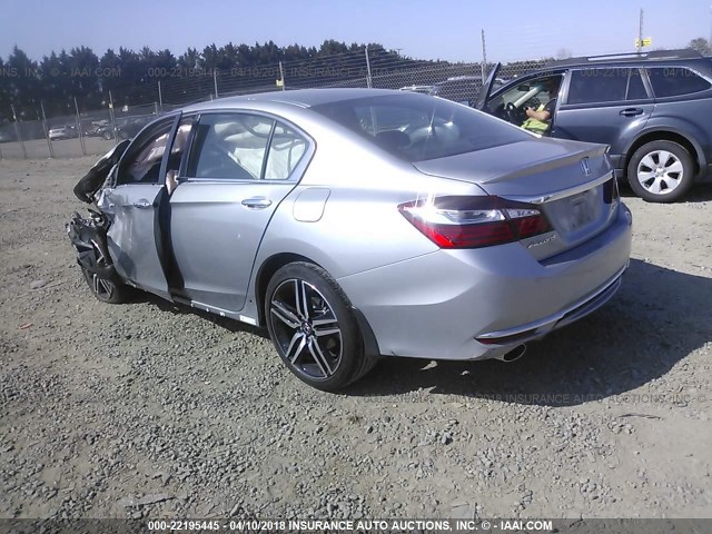 1HGCR2F59HA070332 - 2017 HONDA ACCORD SPORT ნაცრისფერი ფოტო 3