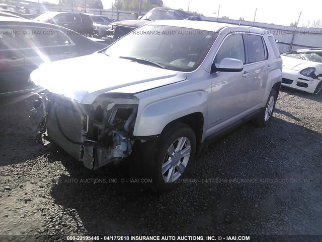 2GKALMEK0C6130373 - 2012 GMC TERRAIN SLE SILVER photo 2