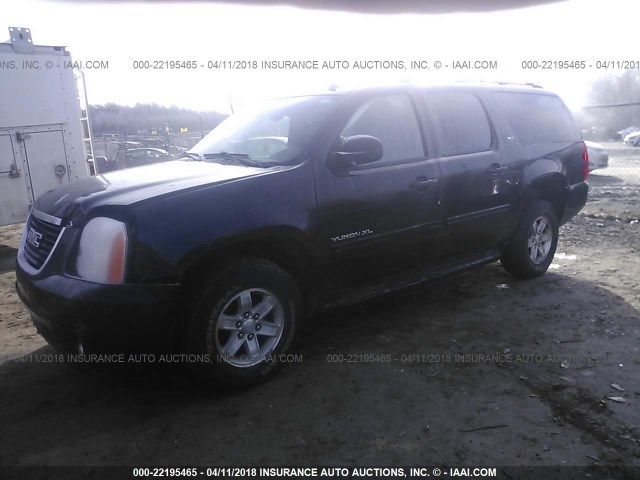 1GKS2KE34BR213490 - 2011 GMC YUKON XL K1500 SLT BLACK photo 2