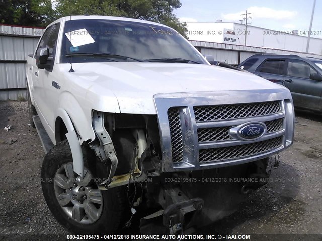 1FTFW1EF7CFD09266 - 2012 FORD F150 SUPERCREW WHITE photo 1