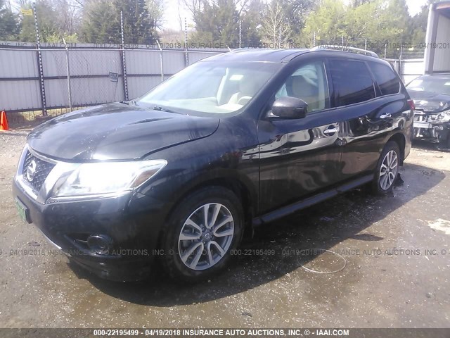 5N1AR2MN7FC677464 - 2015 NISSAN PATHFINDER S/SV/SL/PLATINUM 黑色 照片 2