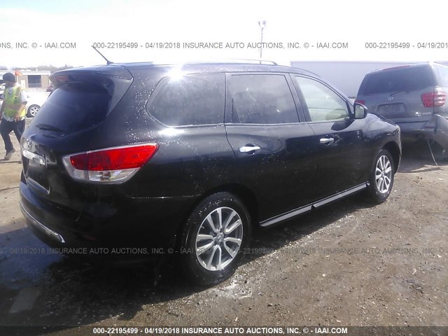 5N1AR2MN7FC677464 - 2015 NISSAN PATHFINDER S/SV/SL/PLATINUM 黑色 照片 4