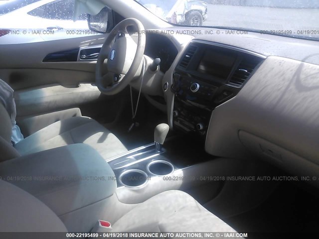 5N1AR2MN7FC677464 - 2015 NISSAN PATHFINDER S/SV/SL/PLATINUM 黑色 照片 5