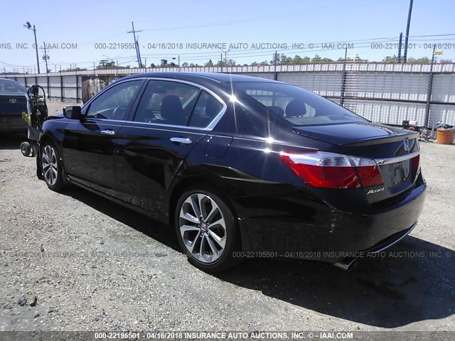 1HGCR2F54EA266657 - 2014 HONDA ACCORD SPORT BLACK photo 3