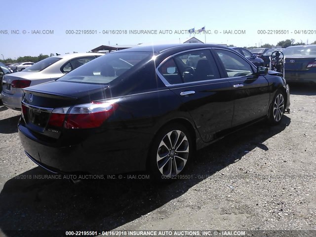 1HGCR2F54EA266657 - 2014 HONDA ACCORD SPORT BLACK photo 4