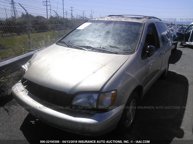 4T3ZF13C3YU254469 - 2000 TOYOTA SIENNA LE/XLE GOLD photo 2