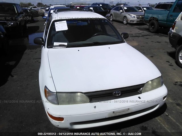 JT2AE09V7S0103481 - 1995 TOYOTA COROLLA DX WHITE photo 6