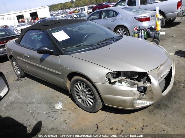 1C3EL55R06N197821 - 2006 CHRYSLER SEBRING TOURING GOLD photo 1