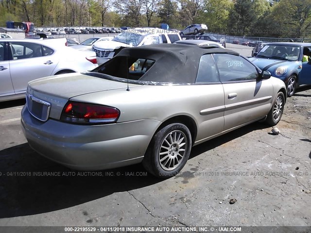 1C3EL55R06N197821 - 2006 CHRYSLER SEBRING TOURING GOLD photo 4