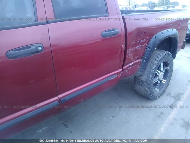 3D7KS28C16G196683 - 2006 DODGE RAM 2500 ST/SLT/LARAMIE BURGUNDY photo 6