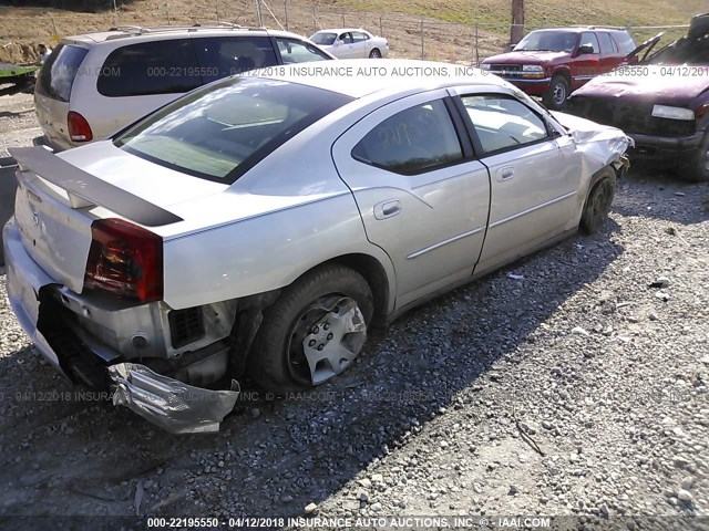 2B3KA43R77H622903 - 2007 DODGE CHARGER SE/SXT SILVER photo 4