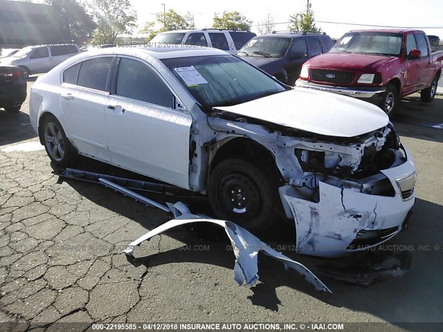 19UUA9F57DA000889 - 2013 ACURA TL TECH WHITE photo 1