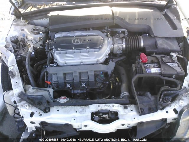 19UUA9F57DA000889 - 2013 ACURA TL TECH WHITE photo 10