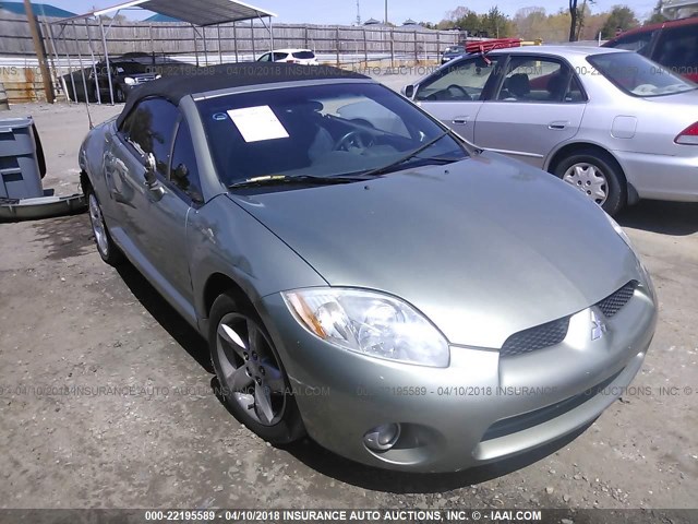 4A3AL25F68E030636 - 2008 MITSUBISHI ECLIPSE SPYDER GS GREEN photo 1