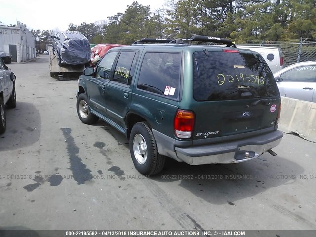 1FMZU73E4YZB54385 - 2000 FORD EXPLORER XLT GREEN photo 3