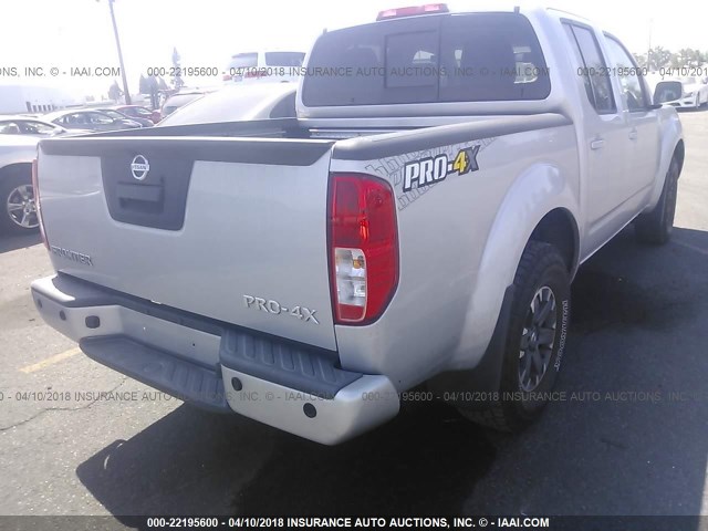 1N6AD0EV3GN700005 - 2016 NISSAN FRONTIER S/SV/SL/PRO-4X SILVER photo 4