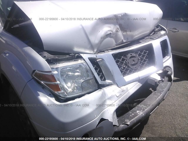 1N6AD0EV3GN700005 - 2016 NISSAN FRONTIER S/SV/SL/PRO-4X SILVER photo 6