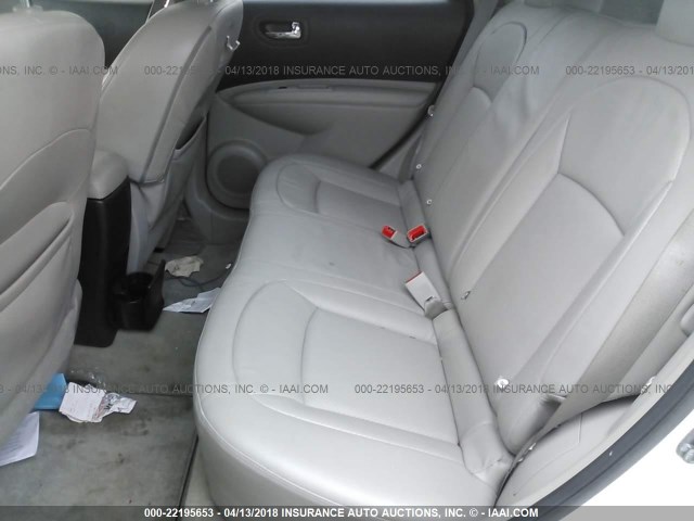 JN8AS58V98W121893 - 2008 NISSAN ROGUE S/SL WHITE photo 8