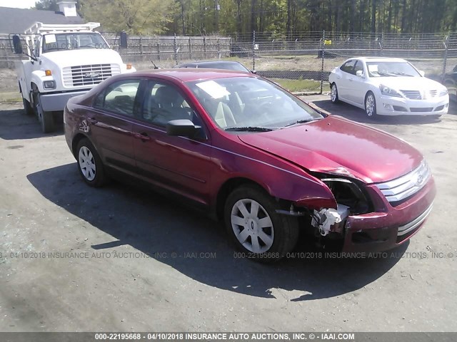 3FAHP06Z38R188048 - 2008 FORD FUSION S RED photo 1
