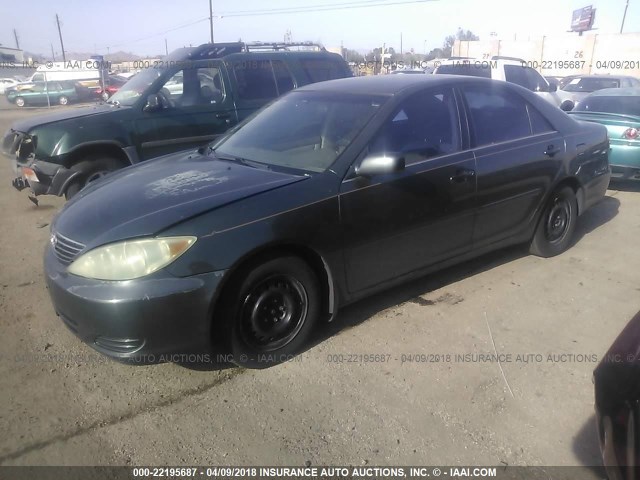 4T1BE30K35U396630 - 2005 TOYOTA CAMRY LE/XLE/SE 绿色 照片 2