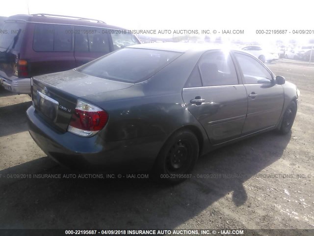 4T1BE30K35U396630 - 2005 TOYOTA CAMRY LE/XLE/SE 绿色 照片 4