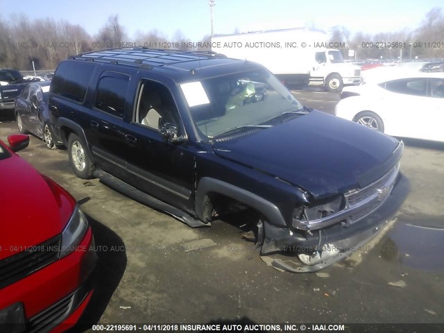 1GNFK16Z94J245144 - 2004 CHEVROLET SUBURBAN K1500 BLUE photo 1