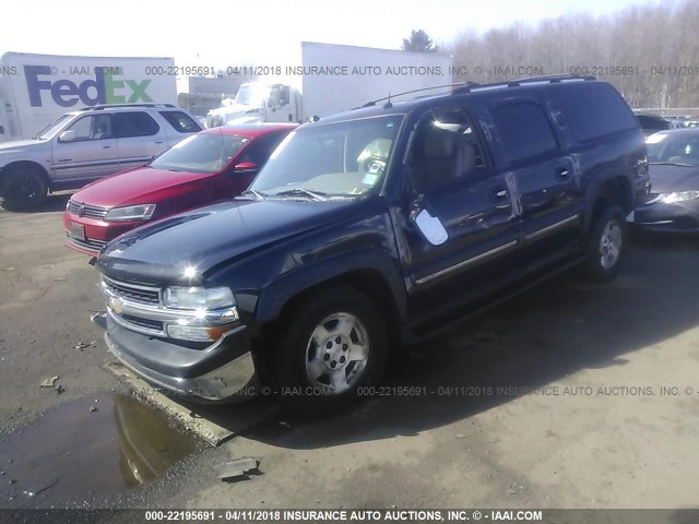 1GNFK16Z94J245144 - 2004 CHEVROLET SUBURBAN K1500 BLUE photo 2