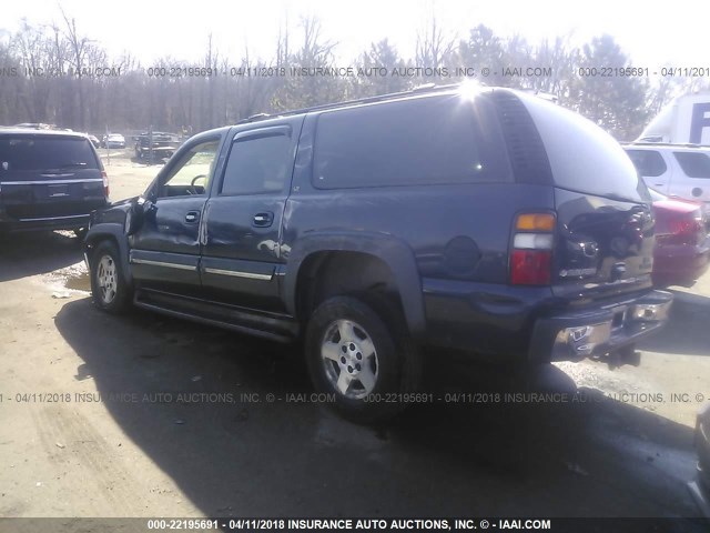 1GNFK16Z94J245144 - 2004 CHEVROLET SUBURBAN K1500 BLUE photo 3