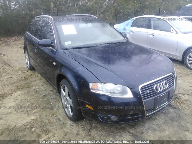 WAUKF68E55A507646 - 2005 AUDI A4 2.0T AVANT QUATTRO Dark Blue photo 1