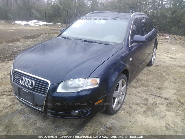 WAUKF68E55A507646 - 2005 AUDI A4 2.0T AVANT QUATTRO Dark Blue photo 2