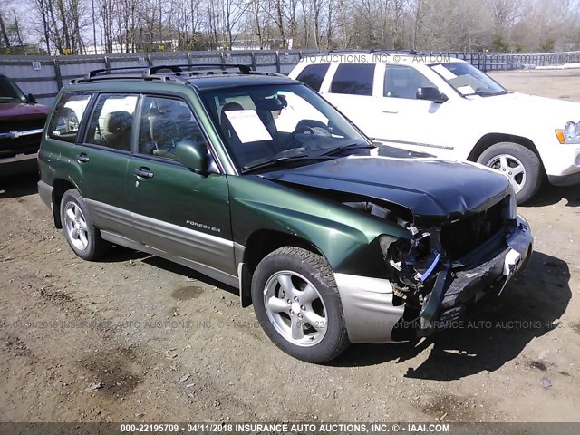 JF1SF65572H742503 - 2002 SUBARU FORESTER S Yaşıl foto 1