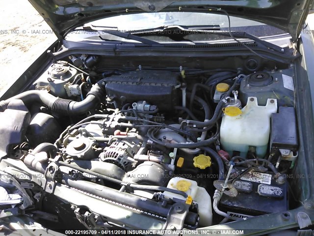 JF1SF65572H742503 - 2002 SUBARU FORESTER S Yaşıl foto 10