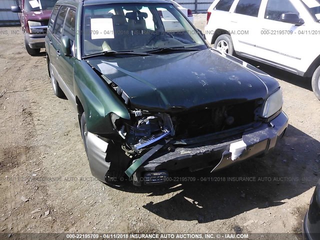 JF1SF65572H742503 - 2002 SUBARU FORESTER S Yaşıl foto 6