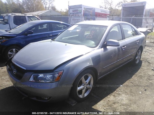 5NPEU46F97H173607 - 2007 HYUNDAI SONATA SE/LIMITED SILVER photo 2