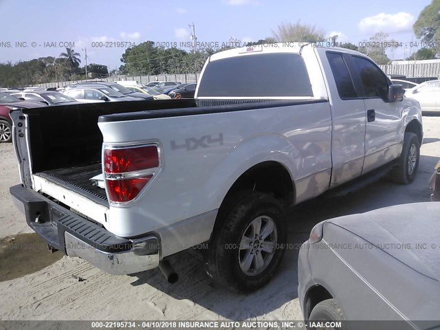 1FTEX1E80AFC45854 - 2010 FORD F150 SUPER CAB WHITE photo 4