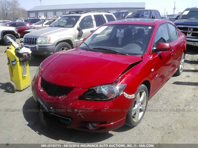 JM1BK323761526656 - 2006 MAZDA 3 S RED photo 2