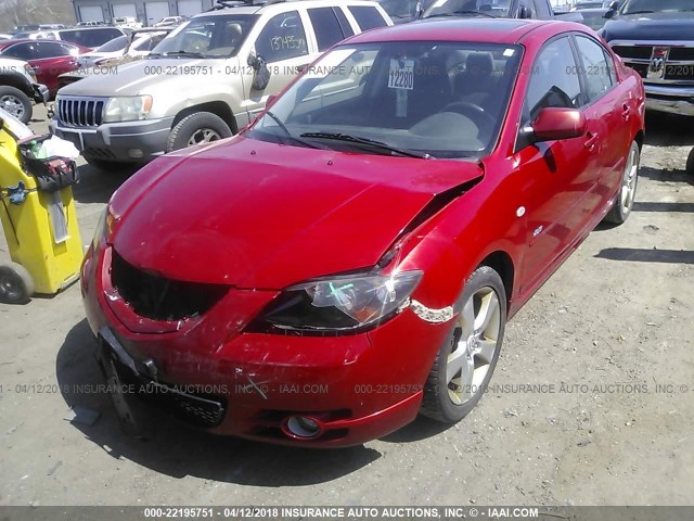 JM1BK323761526656 - 2006 MAZDA 3 S RED photo 6