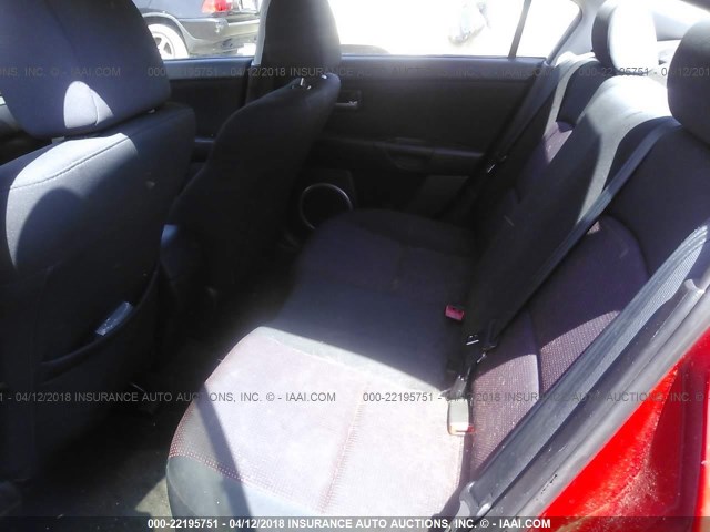 JM1BK323761526656 - 2006 MAZDA 3 S RED photo 8