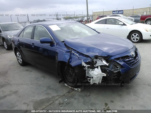 4T1BE46K98U240965 - 2008 TOYOTA CAMRY CE/LE/XLE/SE BLUE photo 1