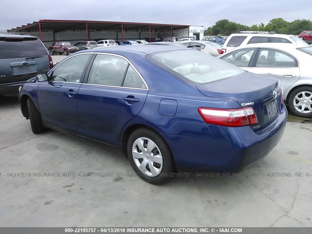 4T1BE46K98U240965 - 2008 TOYOTA CAMRY CE/LE/XLE/SE BLUE photo 3