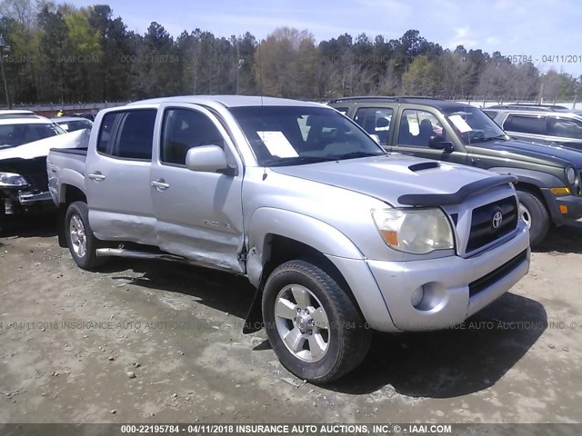 3TMLU42N36M004258 - 2006 TOYOTA TACOMA DOUBLE CAB SILVER photo 1